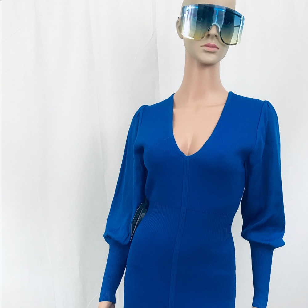 Long sleeve knit dress